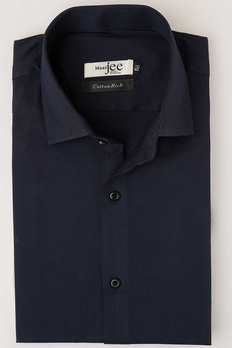 FORMAL SHIRTS NAVY BLUE LNG  MSTF24-10