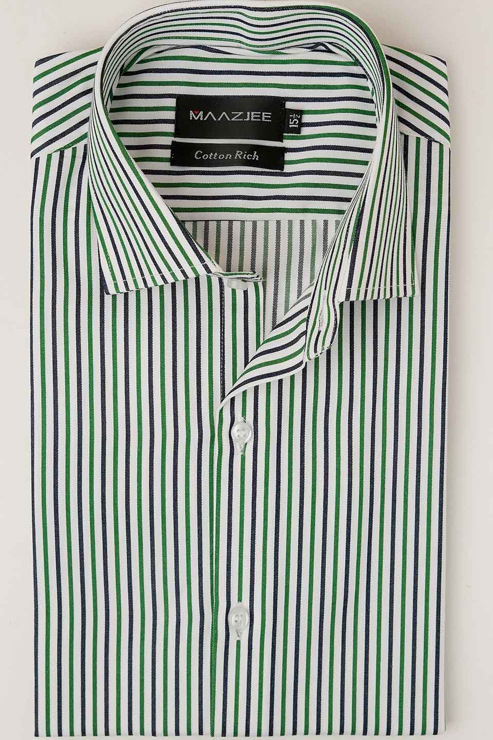 FORMAL SHIRTS GREEN/BLUE LNG MSTF 24-5