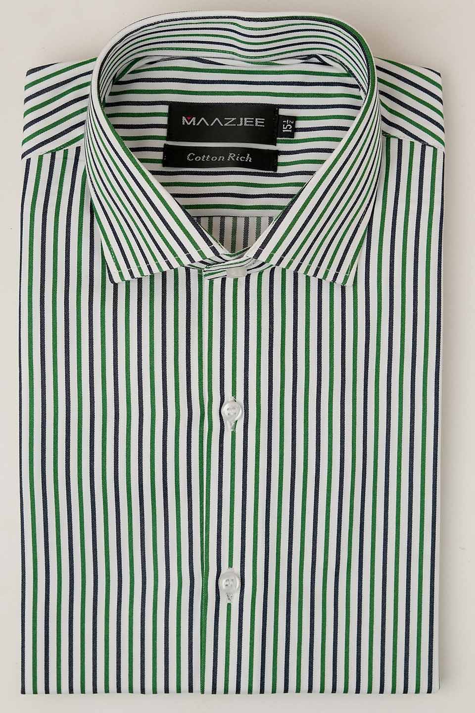 FORMAL SHIRTS GREEN/BLUE LNG MSTF 24-5